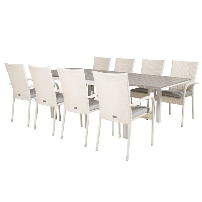 Matgrupp Venture Home Lova 160/240 med 8 Asta Stolar