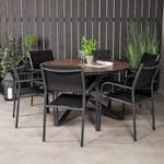 Matgrupp Venture Home Lea Ø 120 med 6 Siri Matstolar