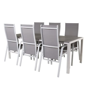 Matgrupp Utomhus Venture Home Break med 6 Copacabana Trädgårdsstolar