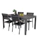 Matgrupp Venture Home Madrid 160/240 med 4 Copacabana Matstolar