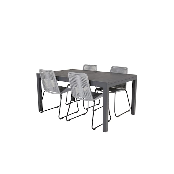 Matgrupp Venture Home Madrid 160/240 med 4 Leon Stolar