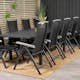 Matgrupp Venture Home Madrid 160/240 med 8 Alenya Stolar