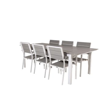 Matgrupp Venture Home Lova 224/324 med 6 Lova Stolar