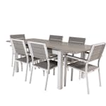 Matgrupp Venture Home Aleyna 152/210 med 6 Lova Matstolar