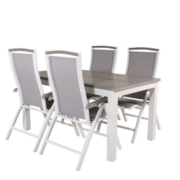 Matgrupp Venture Home Aleyna 152/210 med 4 Stolar