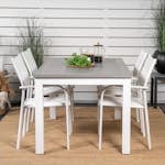 Matgrupp Venture Home Aleyna 152/210 med 4 Siri Karmstolar