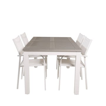 Matgrupp Venture Home Aleyna 152/210 med 4 Siri Karmstolar