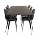 Matgrupp Sky Furniture Disa med 6 Pobbie Stolar Konstläder
