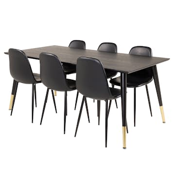 Matgrupp Venture Home Dipp med 6 Polar Stolar