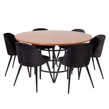 Matgrupp furniture/fashion Copenhagen med 6 Valentina Stolar