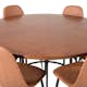 Matgrupp furniture/fashion Copenhagen med 6 Pobbie Konstläder Stolar