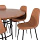 Matgrupp furniture/fashion Copenhagen med 6 Pobbie Konstläder Stolar