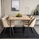 Matgrupp Venture Home Cirebon med 6 Velvet Stolar