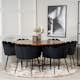 Matgrupp furniture/fashion Copenhagen med 6 Svarta Limhamn Stolar