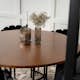 Matgrupp furniture/fashion Copenhagen med 6 Svarta Limhamn Stolar