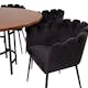 Matgrupp furniture/fashion Copenhagen med 6 Svarta Limhamn Stolar