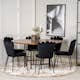 Matgrupp furniture/fashion Copenhagen med 6 Svarta Limhamn Light Stolar