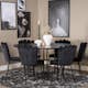 Matgrupp furniture/fashion Copenhagen med 6 Svarta Limhamn Light Stolar