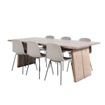 Matgrupp Venture Home Lotus med 6 Ardi Stolar