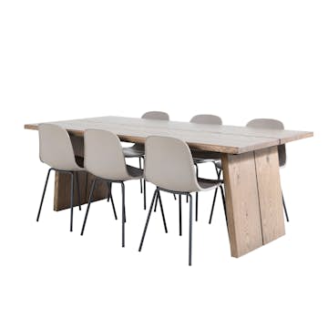 Matgrupp Venture Home Lotus med 6 Ardi Stolar