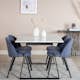 Matgrupp Venture Home Estelle 140 med 4 Valentina Stolar PolyEstelletyg