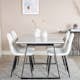 Matgrupp Venture Home Estelle 140 med 4 Pooya Stolar