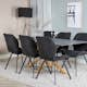 Matgrupp Venture Home Piata med 6 Geneva Stolar Polyestertyg