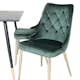 Matgrupp Venture Home Dipp med 4 Velvet Deluxe Stolar