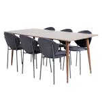 Matgrupp Venture Home Pobbie med 6 Valor Stolar