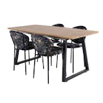 Matgrupp Venture Home Ina med 4 Valor Stolar Polyestertyg