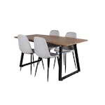 Matgrupp Venture Home Ina med 4 Phoi Stolar Polyestertyg