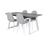 Matgrupp Venture Home Ina med 4 Pobbie Stolar Polyestertyg