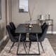 Matgrupp Venture Home Ina med 4 Vera Stolar Sammet