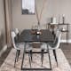Matgrupp Venture Home Ina med 4 Phoi Stolar Sammet