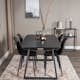 Matgrupp Venture Home Ina med 4 Pop Stolar