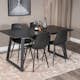 Matgrupp Venture Home Ina med 4 Pop Stolar