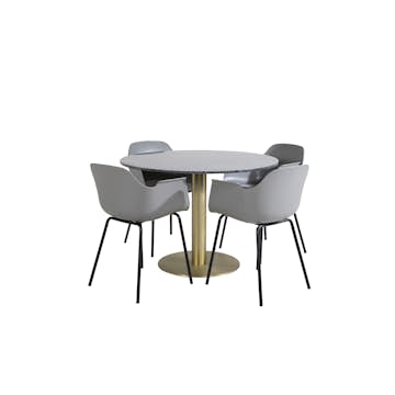 Matgrupp Venture Home Estelle med 4 Colombine Stolar