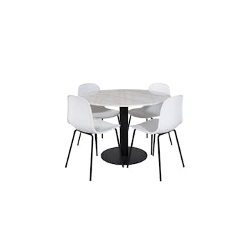 Matgrupp Venture Home Estelle med 4 Ardi Stolar