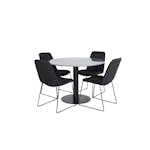Matgrupp Venture Home Estelle med 4 Muscot Stolar PolyEstelletyg