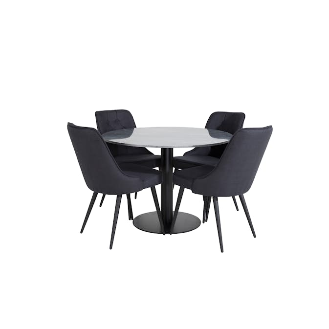 Matgrupp Venture Home Estelle med 4 Vera Stolar PolyEstelletyg