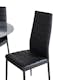 Matgrupp Venture Home Estelle med 4 Sly Stolar Konstläder