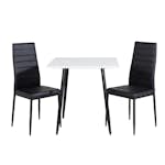 Matgrupp Venture Home Pobbie med 2 Sly Stolar Konstläder