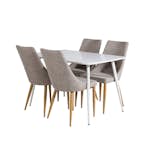 Matgrupp Venture Home Pobbie med 4 Laura Stolar Vit