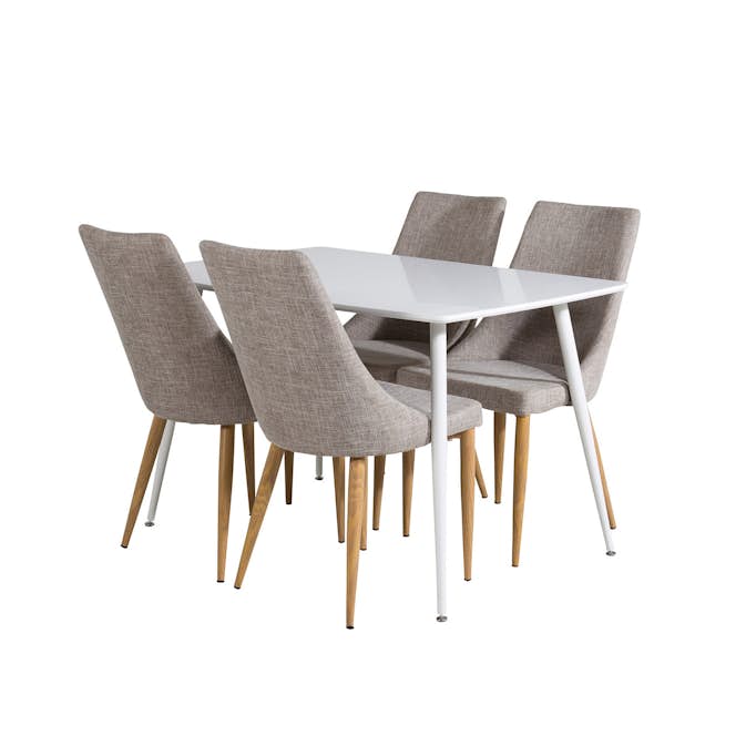 Matgrupp Venture Home Pobbie med 4 Laura Stolar Vit