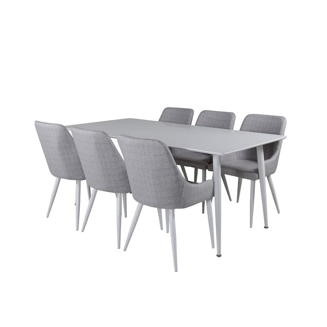 Matgrupp Venture Home Polar med 6 Plaza stolar