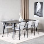 Matgrupp Venture Home Dipp med 6 Vault stolar