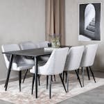 Matgrupp Venture Home Dipp med 6 Plaza stolar