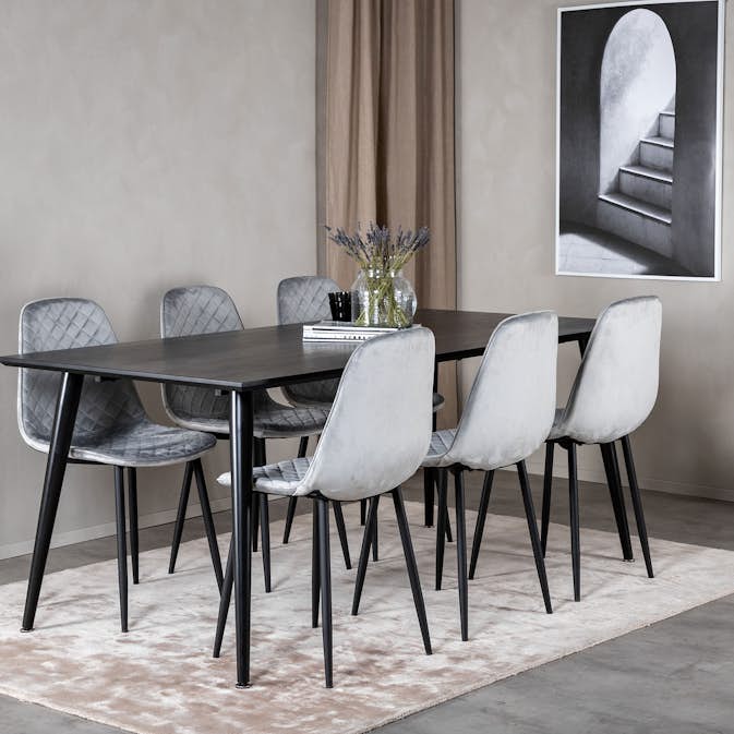 Matgrupp Venture Home Dipp med 6 Polar Diamond stolar