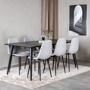 Matgrupp Venture Home Dipp med 6 Polar Diamond stolar