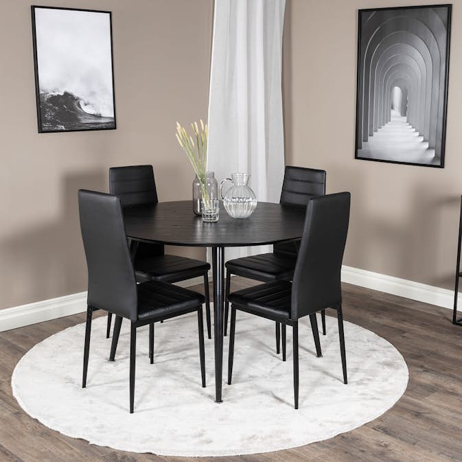 Matgrupp Venture Home Dipp med 4 Slim High stolar